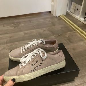 Saint Laurent Court Classic suede sneakers